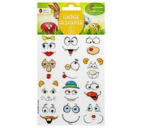 Heitmann Eierfarben Pegatinas de caras divertidas 10 g 1007803