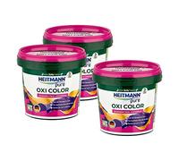 HEITMANN pure Oxi Color - Quitamanchas extrafuerte para ropa de color, quitamanchas sin cloro ni tensioactivos (500 g, 3 unidades)
