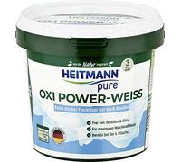 HEITMANN pure Oxi Power White | Para un lavado blanco brillante | Eficaz contra manchas y olores | Aumento máximo del poder de lavado | 500 g