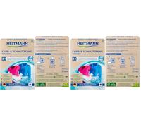 HEITMANN Toallitas de color y suciedad, protección doble activa contra la decoloración y el envejecimiento, certificado FSC, sin fibras de plástico, 1 x 20 unidades (Paquete de 2)