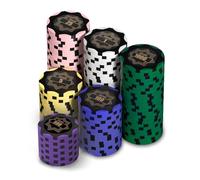 HEITOK Maletín de Póker Profesional Set de Fichas [Insertar Peso: 11.5g/14g] Estilo Casino - Juego de Mesa Texas Holdem con Maleta de Aluminio Barajas de Cartas Dados y Botón Dealer para Adultos