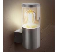 Heitronic Aplique de exterior de acero inoxidable Naxos