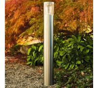 Heitronic Bolardo luminoso de acero inoxidable Naxos