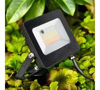 Heitronic Foco exterior LED Kingston con pica de suelo, RGBW True