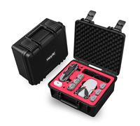 HeiyRC Funda rígida impermeable para DJI Mini 2 Fly More Combo Drone y accesorios, maleta, caja de viaje, Black, Funda rígida impermeable