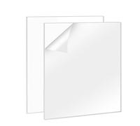 HEIYUET 2 Piezas Metacrilato Transparente 6 mm, 30 x 30 cm, Plancha Acrílica Cuadrada para Marcos de Fotos, Bricolaje y Exhibición