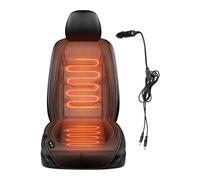 Heizbare Autositzauflage - elektrisch beheizter Sitzbezug, universell passendes Kissen, schnelle Aufwärmfunktion | Weiches, strapazierfähiges Stoff-Heizkissen mit Überhitzungsschutz für PKW, LKW, SUV,