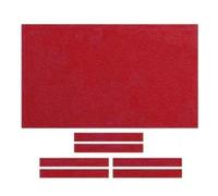 HEJIGOOD Mantel de billar de mezcla de lana y nailon para mesas con tiras de fieltro (rojo, 9 pies (50 pulgadas de ancho)