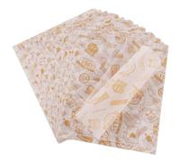 Hejo Papel Antigrasa, 100 Piezas Encerado para Alimentos, Estilo Retro de Periódico Antiguo, para Envolver Hamburguesa Sándwich Papas Fritas Pizza Carne 25x21.5cm