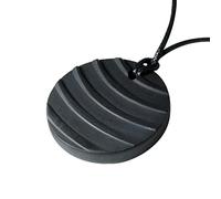Heka Naturals Colgante de Collar de Cristal de Shungite | Collar de Cristales Curativos y Chakras - Piedra Preciosa Joyas para Hombres y Mujeres - Regalos Espirituales y Alegres (Brisa)