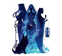 Hekate - Witch´s Diary - Coven of Light Version - Notizbuch mit 333 Seiten in DINA4 und Punktmuster - dotted Bullet Journal: begleitet dich auf deinem Hexenweg - für Gedanken, Träume und Hexenwerk