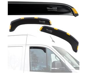 HEKO - Compatible con Renault Trafic 2001-2014 Deflectores Para Ventanas Laterales; Delanteros; Dos Piezas; Deflectores de Aire Antilluvia, Oscurecidos, Aerodinámicos; Instalación Rápida y Sencilla