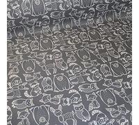 HEKO PANELS Oxford Telas por Metro Tela Impermeable por Metros - Toldos Impermeables para Exterior y Interior - 100% Poliéster - Tela para Tapizar Resistente al Desgarro y la Suciedad - Gris