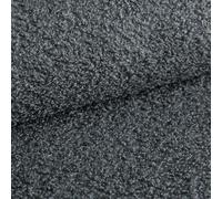 Heko Panels Tela Bouclé Polsterstoff Boucle Tela para Muebles Frottier-Velours Ignifugado Tela a Metro para Coser para Decoración Fundas de Almohada Textil para el Hogar 500 x 142 cm Grafito Antracita