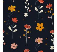 HEKO PANELS Tela Oxford impermeable por metros, tela de poliéster para coser, tela decorativa, impermeable, opaca, flores, 2 metros, 155 x 200 cm