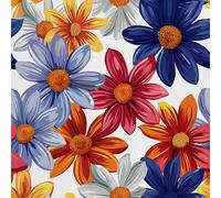 HEKO PANELS Tela Oxford impermeable por metros, tela de poliéster para coser, tela decorativa, impermeable, opaca, flores, 2 metros, 155 x 200 cm