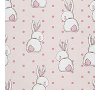 HEKO PANELS Tela Para Tapizar Impermeable Por Metro Telas Tintada Para Sofas Gruesa Resistente Al Desgaste Antimanchas Sillas Loneta Estampada Conejos 2 Metros 155 x 200 cm