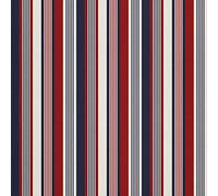 HEKO PANELS Tela Para Tapizar Impermeable Por Metro Telas Tintada Para Sofas Gruesa Resistente Al Desgaste Antimanchas Sillas Loneta Estampada Rayas Azul Rojo 1 Metro 155 x 100 cm