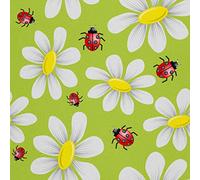HEKO PANELS Tela Para Tapizar Impermeable Por Metro Telas Tintada Para Sofas Gruesa Resistente Al Desgaste Antimanchas Sillas Loneta Estampada Margaritas Flores 1 Metro 155 x 100 cm
