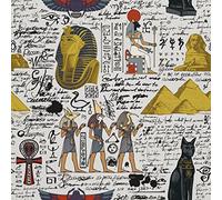 HEKO PANELS Tela Para Tapizar Impermeable Por Metro Telas Tintada Para Sofas Gruesa Resistente Al Desgaste Antimanchas Sillas Loneta Estampada Antiguo Egipto 1 Metro 155 x 100 cm