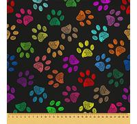 HEKO PANELS Tela Para Tapizar Impermeable Tintada Para Sofas Gruesa Resistente Al Desgaste Sillas Loneta Estampada Patas De Colores 1 Metro 155 x 100 cm vendido por Metro - 1 Unidad = 1 m x 1,55 m