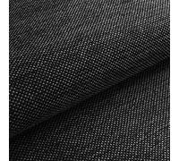 HEKO PANELS Tela por Metros para Tapizar Sillas Sofas y Cojines - 100% Poliéster Resistente al Desgarre - Telas por Metro - Gris Negro