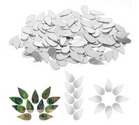HekouJiub 300 Piezas Mini Espejos de Pared en Forma de Gota para Pegar Azulejos de Espejo autoadhesivos Espejos para Manualidades Hojas de Azulejos de espejopara artesanía Arte de Pared y decoración