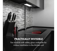 Hektor Brilliant Edition Campana extractora 52cm 506m³/h Táctil Negra Klarstein