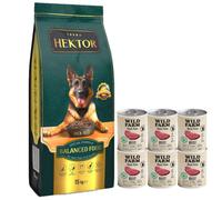 HEKTOR EQUILIBRADO Adulto 15kg + ¡Guante de peinado GRATIS!