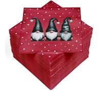 HEKU 100 servilletas, 3 capas, 33 x 33 cm, duende navideño, absorbentes y prácticas, gran selección, ideales para ocasiones especiales