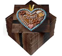 HEKU 100 servilletas, 3 capas, 33 x 33 cm, muy absorbentes y prácticas, gran selección, ideales para ocasiones en el Oktoberfest