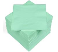 HEKU 30241-07: 100 servilletas de papel monocromas de triple grosor, 33 x 33 cm, menta