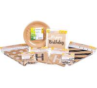 Heku Juego de 95 piezas de fiesta de cumpleaños Nature