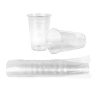 Heku Pack de 1000 Vasos de 0,2 l, de Polipropileno Duradero y reciclable, diseño Transparente, Ideal para Grandes Eventos