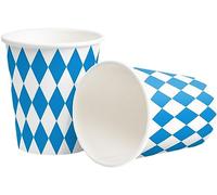 Heku - Vasos de papel para fiestas (10 unidades, 0,25 L), color azul bávaro