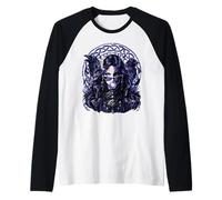 Hel Bubblegum Mitología nórdica Diosa Gothic Baddie Camiseta Manga Raglan
