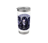 Hel Bubblegum Mitología nórdica Diosa Gothic Baddie Vaso térmico de acero inoxidable de doble pared