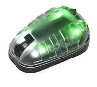 Hel-Star 6 Lámpara de señal para Exteriores Luz Verde e IR o Roja e IR con Cinta mágica Casco táctico Lámpara de Mariquita Impermeable Luz de Supervivencia de señal Estroboscópico