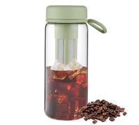 helada, botella a prueba de fugas con báscula, tarro de infusión fría para té, suministros de cocina portátiles para senderismo, gimnasio, camping, deportes al aire libre, mochileros