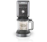 Ninja CREAMi Deluxe Heladera multifunción con 3 tarrinas, 10 programas, prepara Helado, Gelato, Sorbete, Yogur congelado, Batido, Granizado y más, opción de 2 sabores en 1, en plateado, NC501EU