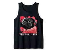 Heladera Vida Pug Gangster Pug Dueño Camiseta sin Mangas
