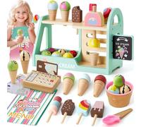 Heladeria Juguete, Cocina Juguete, Comiditas de Juguete, Juguetes Montessori de Madera Juego Educativo de Matemáticas y Lógica, Regalo para Niños Niñas 3 4 5 6 Anos