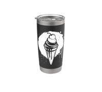 Helado Color Blob Frozen Yogurt Vaso térmico de acero inoxidable de doble pared