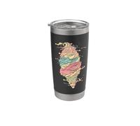 Helado Color Blob Vaso térmico de acero inoxidable de doble pared