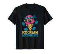 Helado cómplice amante Foodie Treat divertido lindo a juego Camiseta
