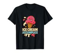 Helado cómplice amante Foodie Treat divertido lindo a juego Camiseta