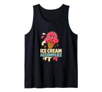Helado cómplice amante Foodie Treat divertido lindo a juego Camiseta sin Mangas