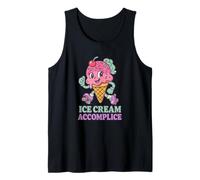 Helado cómplice amante Foodie Treat divertido lindo a juego Camiseta sin Mangas