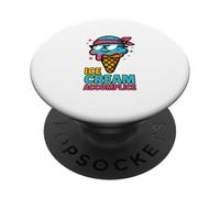 Helado cómplice amante Foodie Treat divertido lindo a juego PopSockets PopGrip Adhesivo