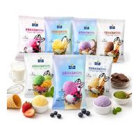 Helado De 7 Sabores En Polvo, Mezcla 100g, Bolsa Casera, No Se Necesita Máquina, Solo Agregue Leche, Gofres Artesanales